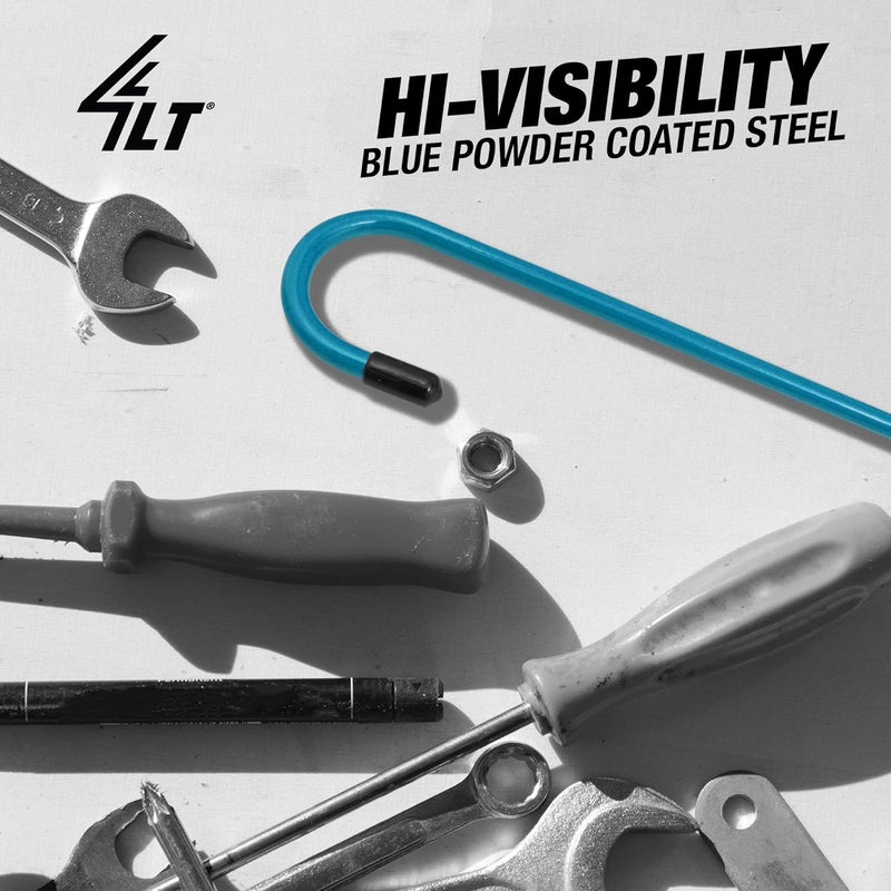 4LIFETIMELINES Brake Caliper Hanger Hooks, Durable Steel, Blue Powder Coated with Rubber Tips, for Automotive Work on Brake Axle and Suspesion Systems - 8 Pack - Image 4